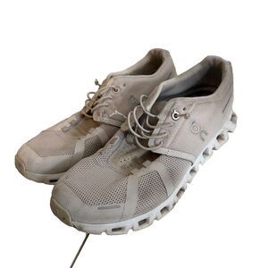 On Cloud Running Shoes Women's 8.5 White Off-White Solid